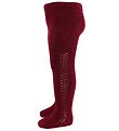 Condor Tights w. Pointelle - Bordeaux Condor Tights w. Pointelle - Bordeaux