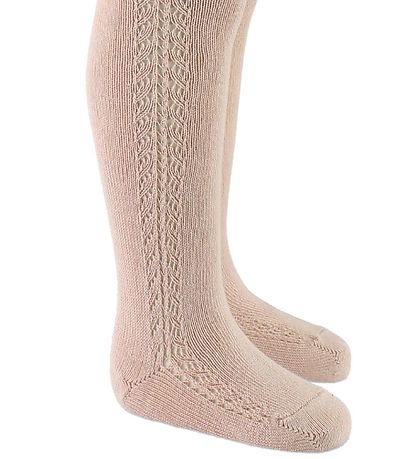 Condor Tights w. Pointelle - Powder Condor Tights w. Pointelle - Powder