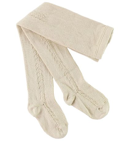 Condor Tights w. Pointelle - Beige Condor Tights w. Pointelle - Beige