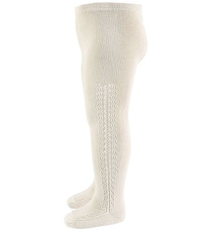 Condor Tights w. Pointelle - Beige Condor Tights w. Pointelle - Beige