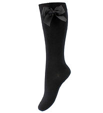 Condor Knee-High Socks w. Bow - Black Condor Knee-High Socks w. Bow - Black