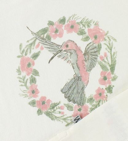 T-Shirt Wheat - Flower Bird - Ivory av. Imprimé T-Shirt Wheat - Flower Bird - Ivory av. Imprimé