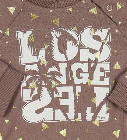 Petit by Sofie Schnoor Sweatshirt - Mattes Lila m. Gold Petit by Sofie Schnoor Sweatshirt - Mattes Lila m. Gold