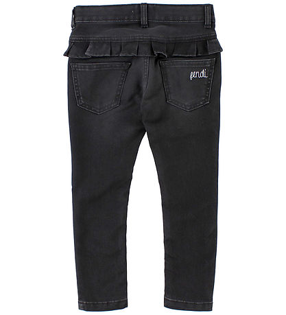 Fendi Kids Jeans - Black w. Ruffle