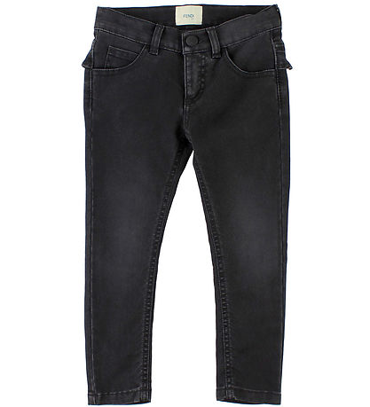 Fendi Kids Jeans - Black w. Ruffle