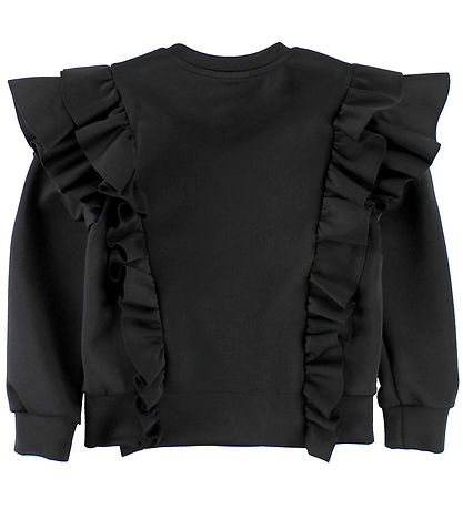 Fendi Kids Blouse - Black w. Ruffles/Golden Crown