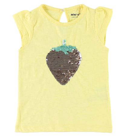 Mini A Ture Top - Anna Line - Yellow w. Strawberries