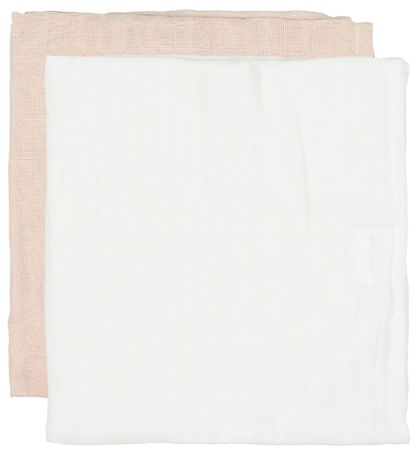 CAMA Copenhagen Muslin Cloths - 2-Pack - 65x40 cm - White/Pink CAMA Copenhagen Muslin Cloths - 2-Pack - 65x40 cm - White/Pink