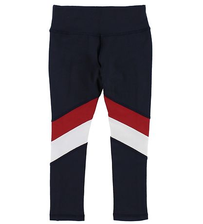 Tommy Hilfiger Leggings - Navy w. Red/White