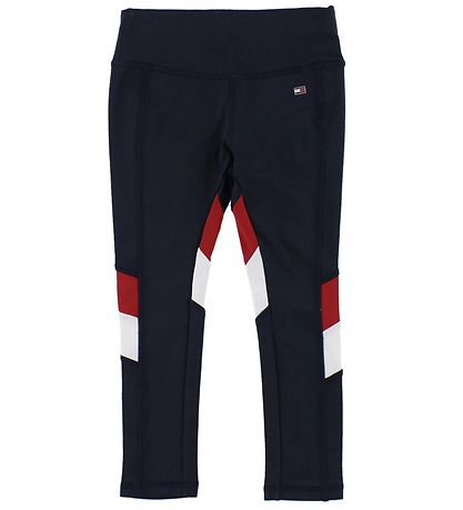 Tommy Hilfiger Leggings - Navy w. Red/White Tommy Hilfiger Leggings - Navy w. Red/White
