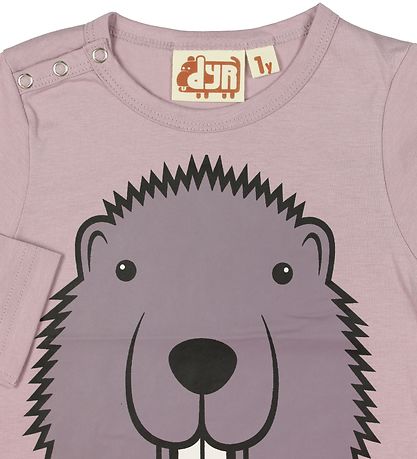 Dier Blouse - Critter - Roze m. Bever Dier Blouse - Critter - Roze m. Bever