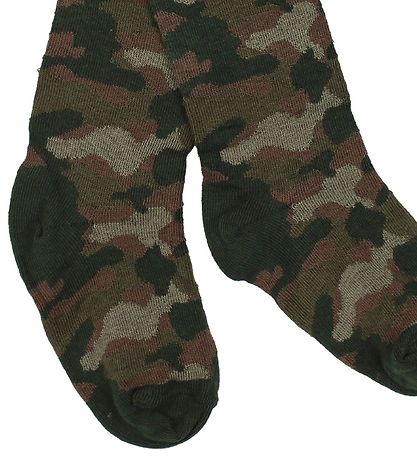 Melton Strumpfhosen - Grüne Camouflage