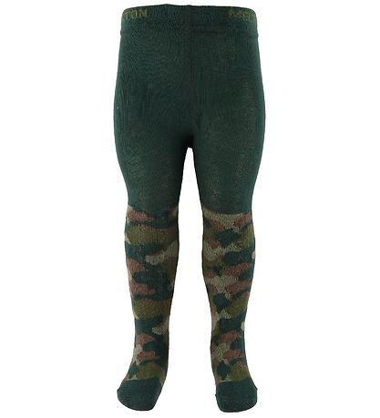 Melton Strumpfhosen - Grüne Camouflage