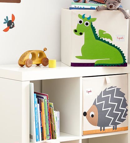 3 Sprouts Oppbevaringsboks - 33x33x33 - Drage 3 Sprouts Oppbevaringsboks - 33x33x33 - Drage