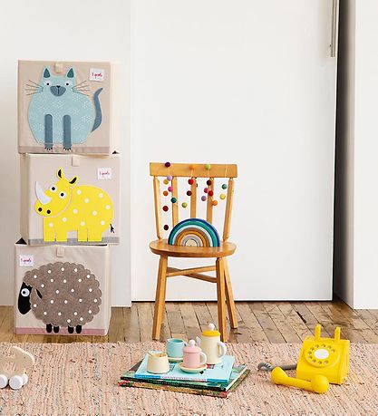 3 Sprouts Storage Box - 33x33x33 - Rhinoceros