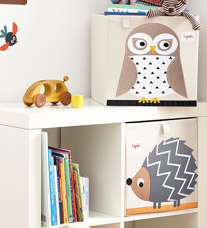3 Sprouts Storage Box - 33x33x33 - Owl 3 Sprouts Storage Box - 33x33x33 - Owl