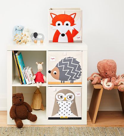 3 Sprouts Storage Box - 33x33x33 - Owl 3 Sprouts Storage Box - 33x33x33 - Owl