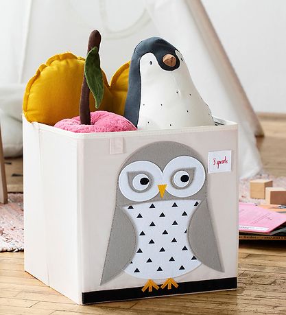 3 Sprouts Storage Box - 33x33x33 - Owl 3 Sprouts Storage Box - 33x33x33 - Owl