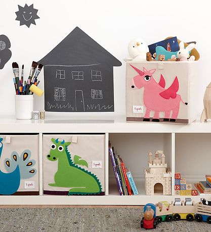 3 Sprouts Geymslukassi - 33x33x33 - Einhyrningur 3 Sprouts Geymslukassi - 33x33x33 - Einhyrningur