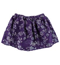 Christina Rohde Skirt - Dark Purple w. Glitter Flowers Christina Rohde Skirt - Dark Purple w. Glitter Flowers