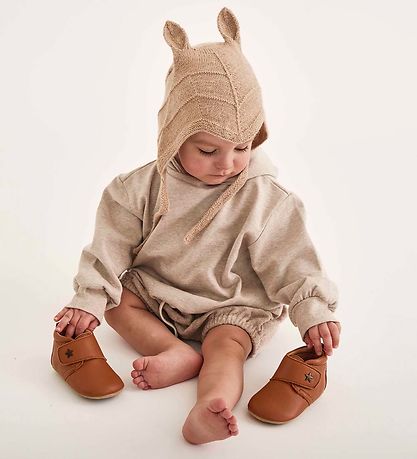 Bisgaard Skinntofflor - Cognac m. Stjärna Bisgaard Skinntofflor - Cognac m. Stjärna