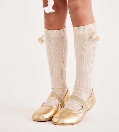 Bisgaard Ballerina Slippers - Gold Bisgaard Ballerina Slippers - Gold