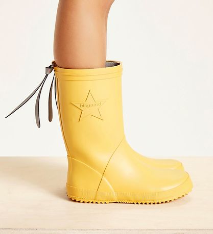 Bisgaard Rubber Boots - Slimfit - Yellow w. Star Bisgaard Rubber Boots - Slimfit - Yellow w. Star