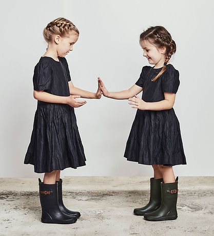 Bisgaard Rubber Boots - Slimfit - Black w. Buckle Bisgaard Rubber Boots - Slimfit - Black w. Buckle