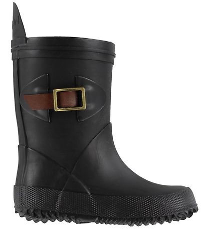 Bisgaard Rubber Boots - Slimfit - Black w. Buckle Bisgaard Rubber Boots - Slimfit - Black w. Buckle
