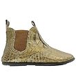 En Fant Soft Sole Leather Shoes - Gold w. Snakeskin En Fant Soft Sole Leather Shoes - Gold w. Snakeskin