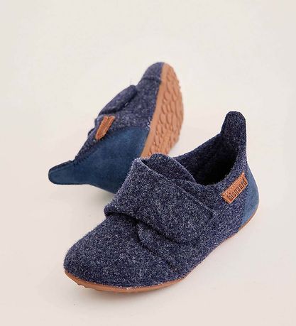Bisgaard Slippers - Wool - Navy Bisgaard Slippers - Wool - Navy