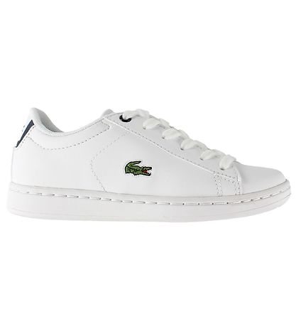 Lacoste Schuhe - Carnaby - Weiß/Navy m. Schnürsenkeln