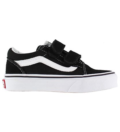 Vans Shoes - Old Skool - Black/White w. Velcro