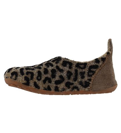 Bisgaard Slippers - Wool - Brown Leopard