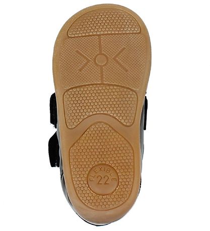 Pom Pom Fyrstu skórnir - Svart lakkað Pom Pom Fyrstu skórnir - Svart lakkað