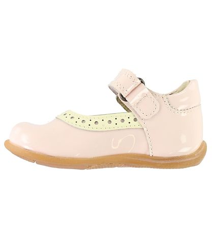 Pom Pom Ballerina Shoes - Powder w. Ivory