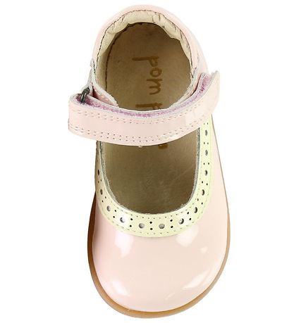 Pom Pom Ballerina Shoes - Powder w. Ivory