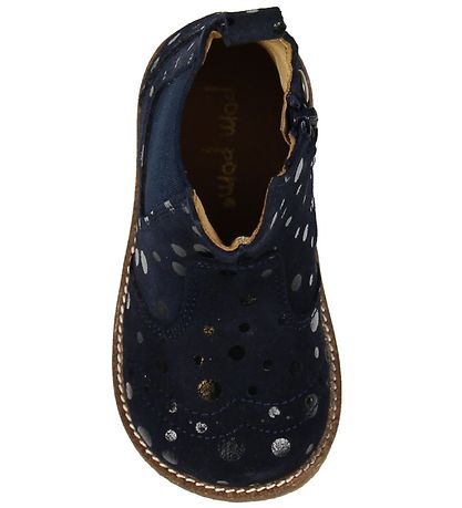 Pom Pom Boots - Navy w. Dots Pom Pom Boots - Navy w. Dots