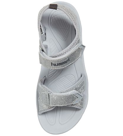 Hummel Sandals - HMLGlitter Jr - Silver w. Glitter Hummel Sandals - HMLGlitter Jr - Silver w. Glitter