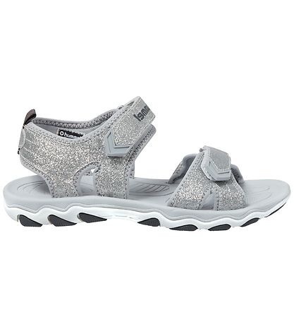 Hummel Sandals - HMLGlitter Jr - Silver w. Glitter Hummel Sandals - HMLGlitter Jr - Silver w. Glitter
