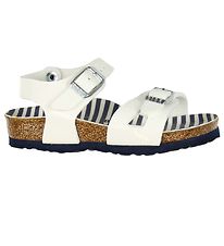 Birkenstock Sandals - Rio - Nautical Stripes White Birkenstock Sandals - Rio - Nautical Stripes White