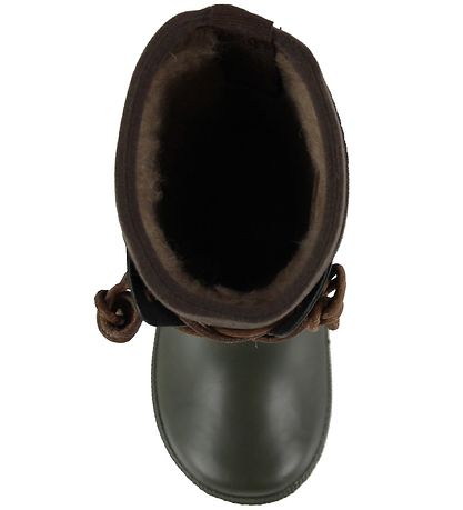 Bisgaard Thermo Boots - Army Green/Brown w. Laces Bisgaard Thermo Boots - Army Green/Brown w. Laces