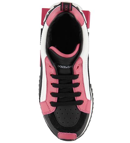 Dolce & Gabbana Sneakers - Lilium - Weiß m. Schwarz/Pink Dolce & Gabbana Sneakers - Lilium - Weiß m. Schwarz/Pink