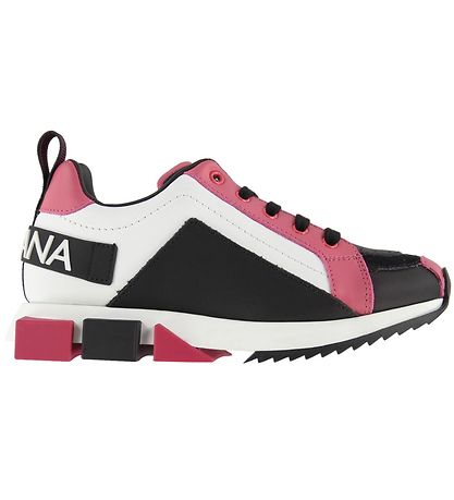 Dolce & Gabbana Sneakers - Lilium - Weiß m. Schwarz/Pink Dolce & Gabbana Sneakers - Lilium - Weiß m. Schwarz/Pink