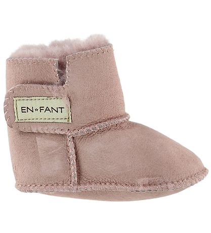 En Fant Sheepskin Slippers w. Lining - Pink En Fant Sheepskin Slippers w. Lining - Pink