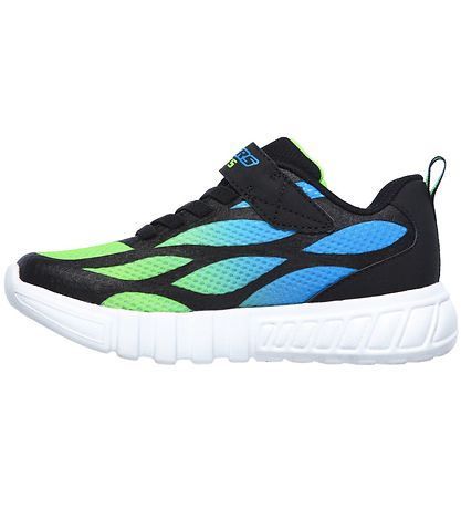 Skechers Shoe w. Light - Dezlo - Black/Blue/Lime