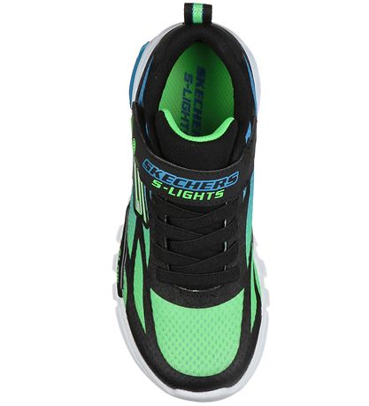 Skechers Shoe w. Light - Dezlo - Black/Blue/Lime