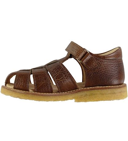 Angulus Sandals - Cognac w. Velcro Angulus Sandals - Cognac w. Velcro