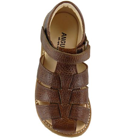 Angulus Sandals - Cognac w. Velcro Angulus Sandals - Cognac w. Velcro