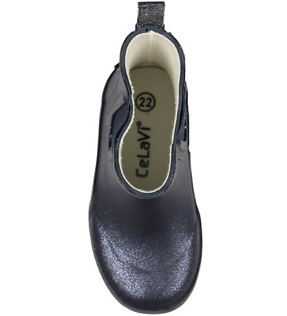 CeLaVi Rubber Boots - Short - Navy w. Glitter CeLaVi Rubber Boots - Short - Navy w. Glitter